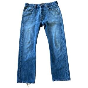 VtgY2K Levi's Jeans Men 34x27 Blue 501 Original Fit Straight Leg Button Fly